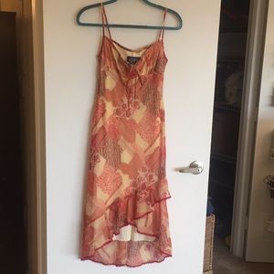 Cute Orange Print Dress!